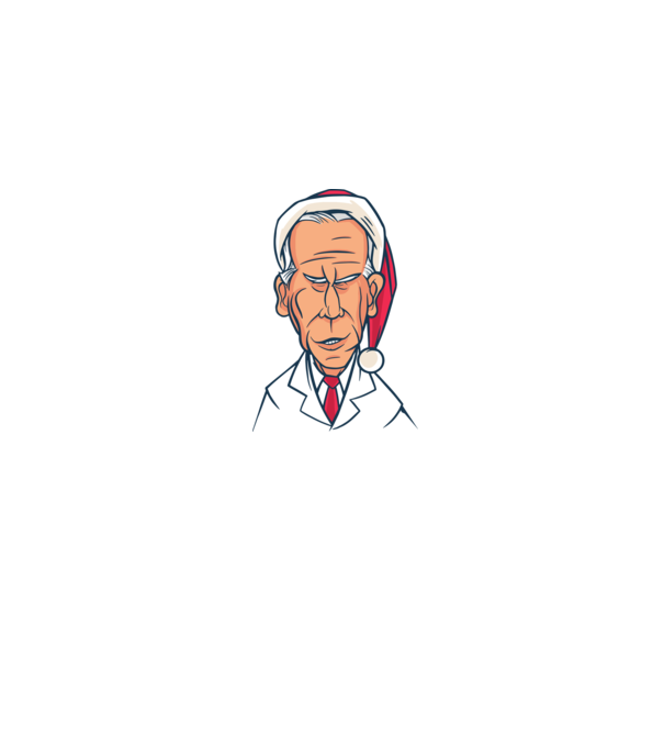 Crăciun Biden model albastru jeanși pe tricou
