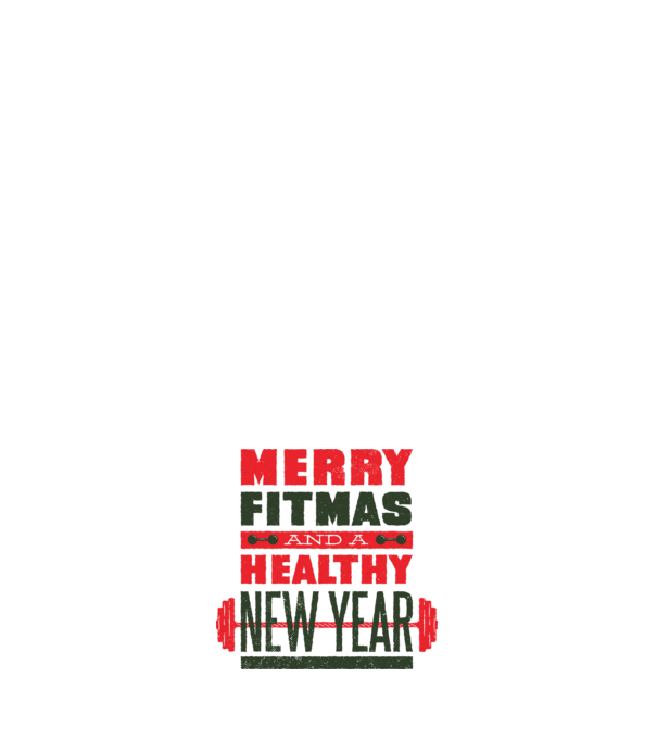 Merry Fitmas and a Healthy New Year tricou amuzant antrenament model negru pe tricou