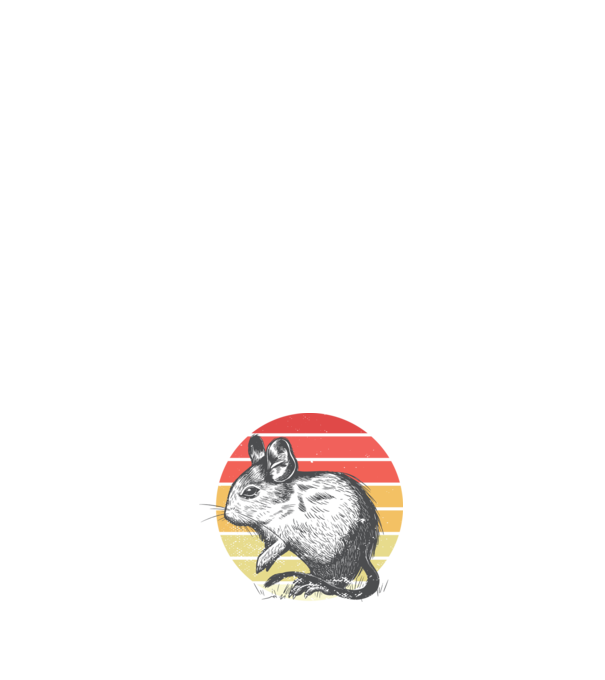 Retro Degu model negru pe tricou