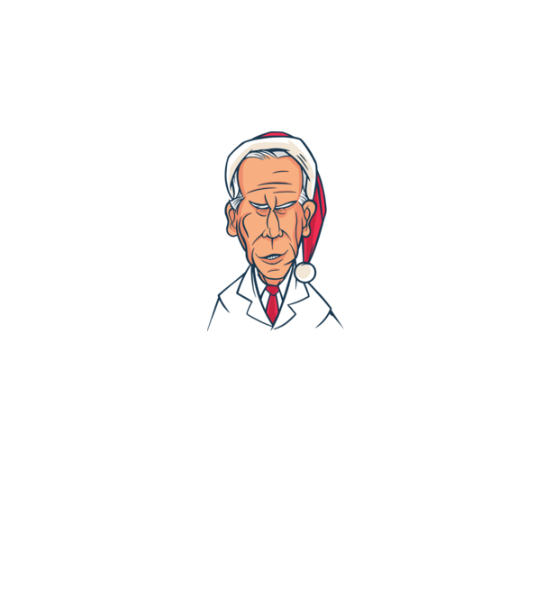 Crăciun Biden model negru pe tricou