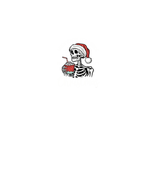 Dead inside, but it's christmas Negru model gri pe tricou