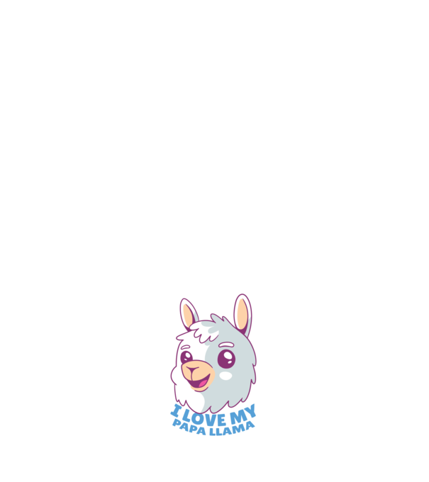 I Love My Papa Llama tricou drăguț cu lamă pentru bunicul model albastru deschis pe tricou