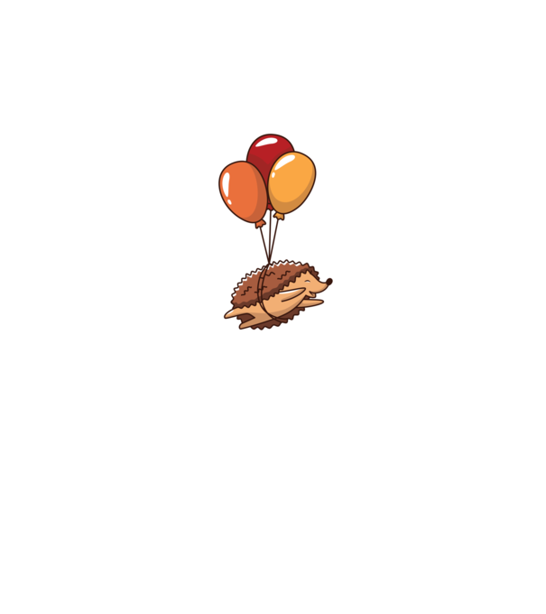 Arici cu balon model roz pe tricou