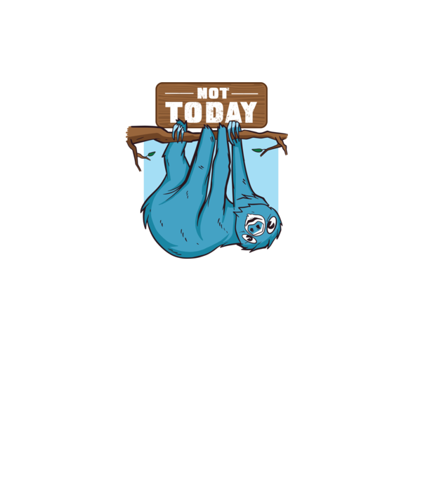 Not today Leneș model alb pe tricou