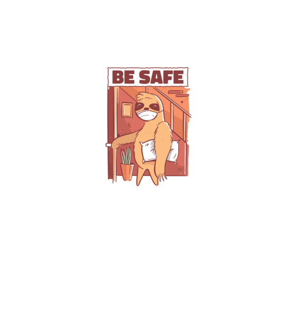 Leneș Be Safe model negru pe tricou