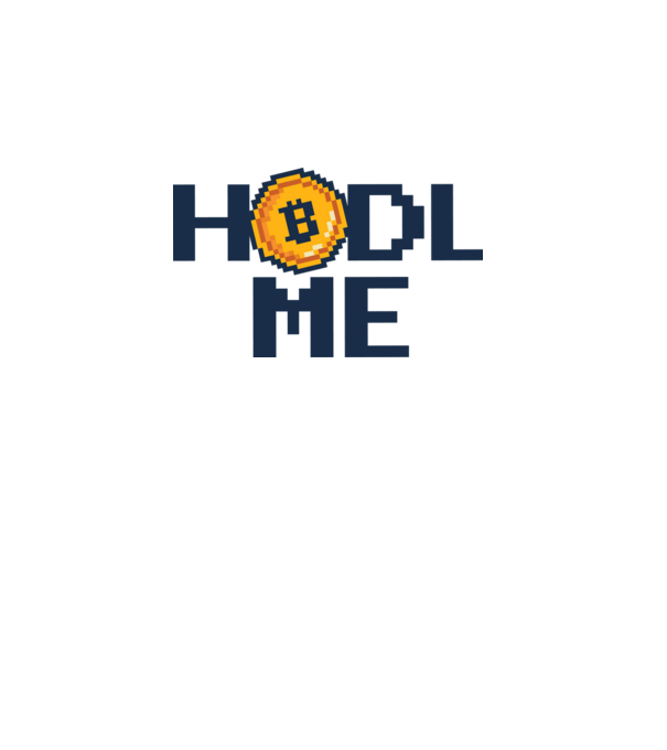 Hodl Me Bitcoin model alb pe tricou