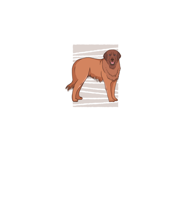 Câine ciobănesc Leonberg model negru pe tricou