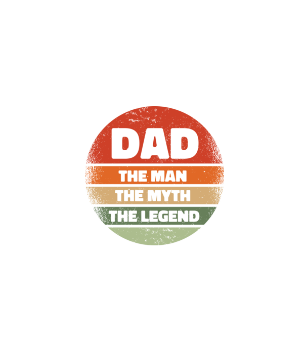 Dad The Man The Myth The Legend model negru pe tricou