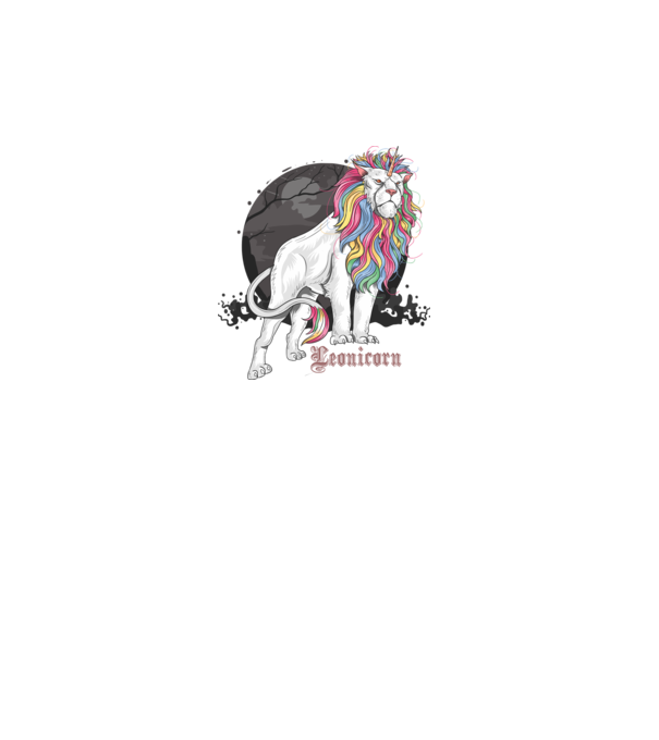 Leonicorn model turcoaz pe tricou