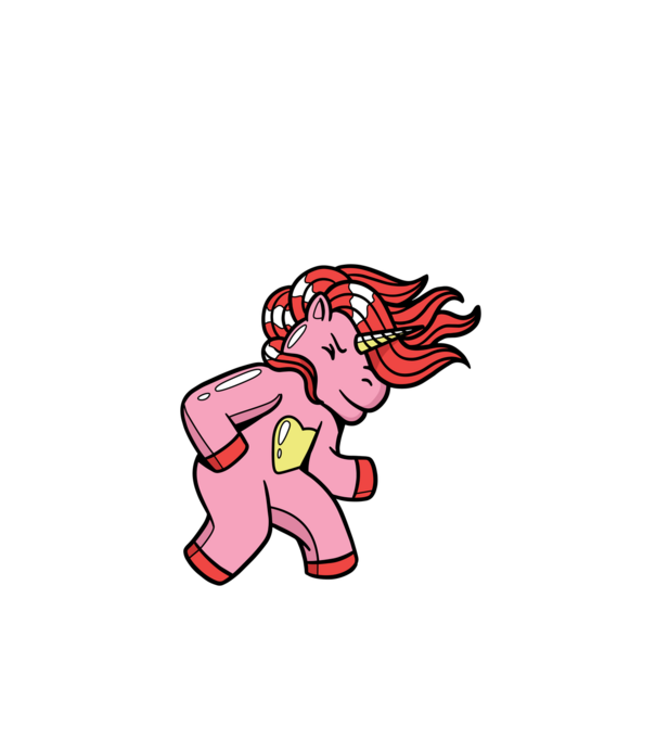 Unicorn model negru pe tricou