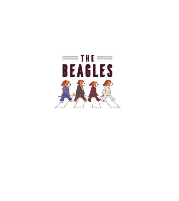 The Beagles model gri pe tricou