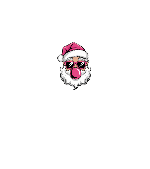 Bubble gum Santa 2 model negru pe tricou