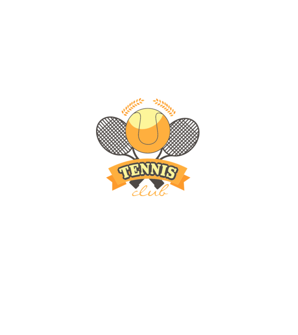 Tennis Club model alb pe tricou