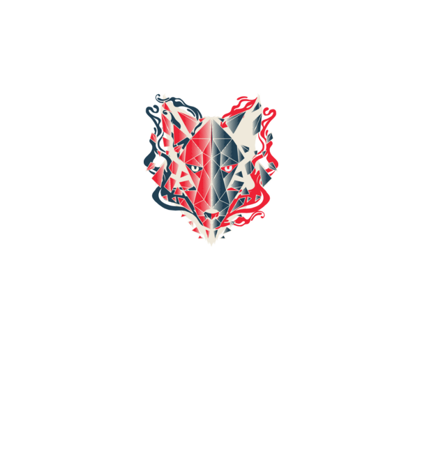 Wolf Head model negru pe tricou