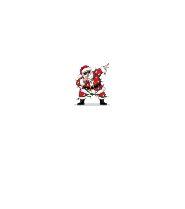 Santa Dab model gri pe tricou