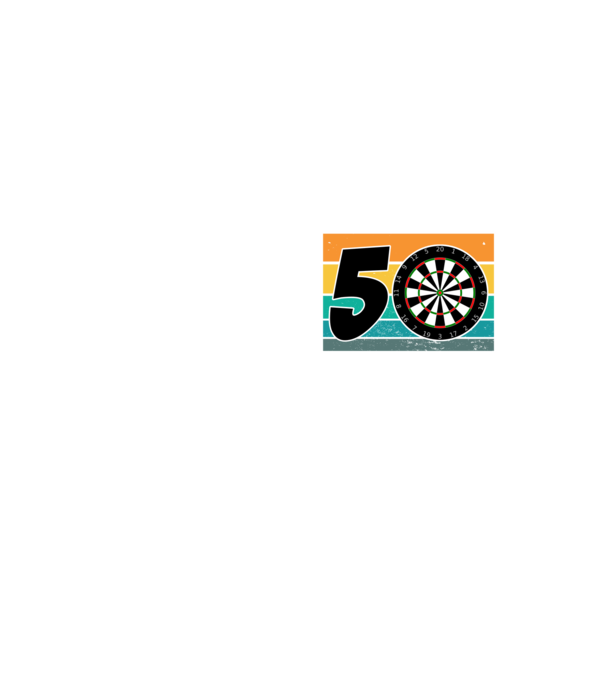 'I''m not 50 I''m bullseye darts birthday' model galben neon pe tricou