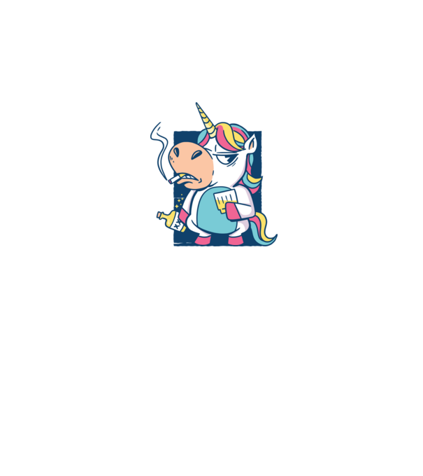 Unicorn rebel model roz pe tricou