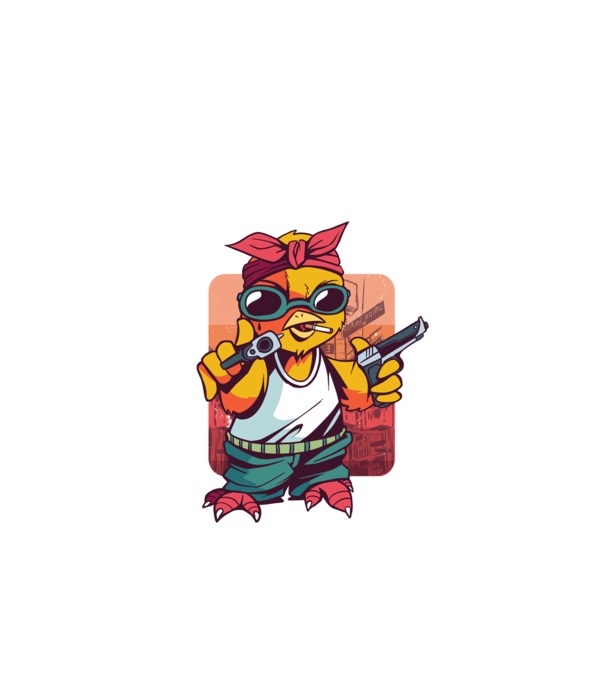 Pew Pew Pew Madafakas Pui model alb pe tricou