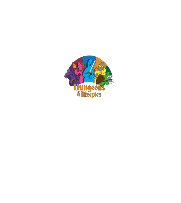 Dungeons Meeples model gri pe tricou