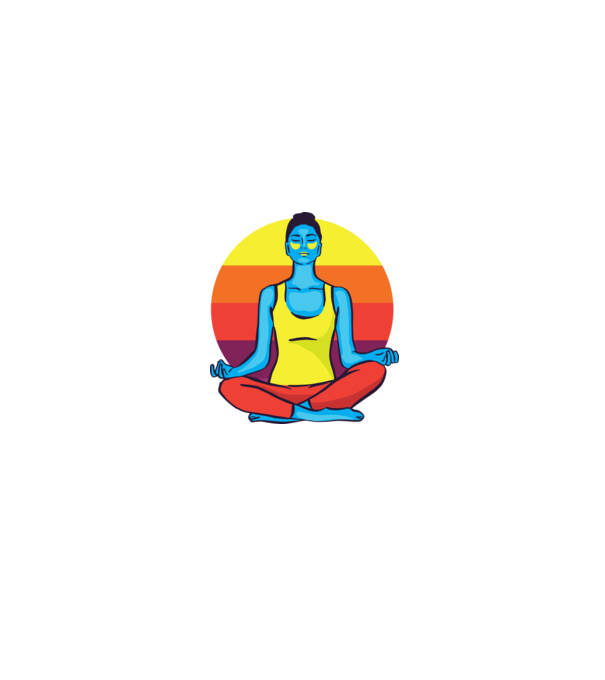 Yoga Meditație Retro model negru pe tricou