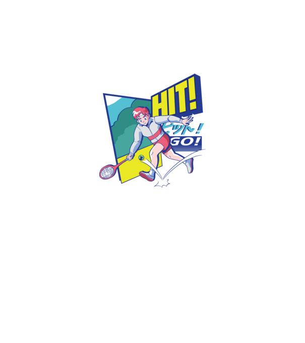 Anime Jucător de tenis băiat model gri pe tricou