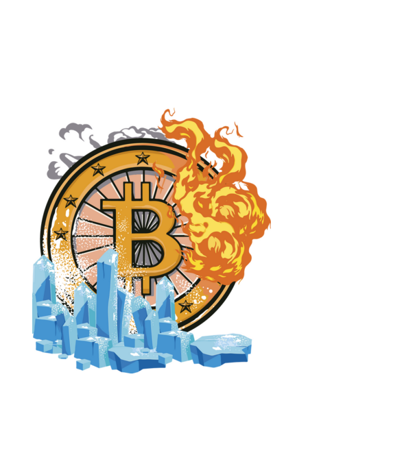 Logo Bitcoin model negru pe tricou