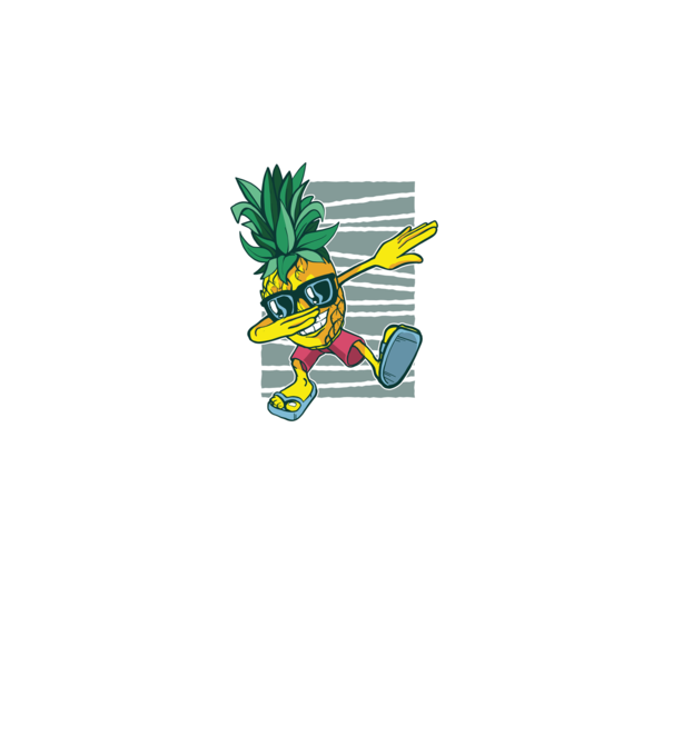Ananas DAB dans model albastru regal pe tricou