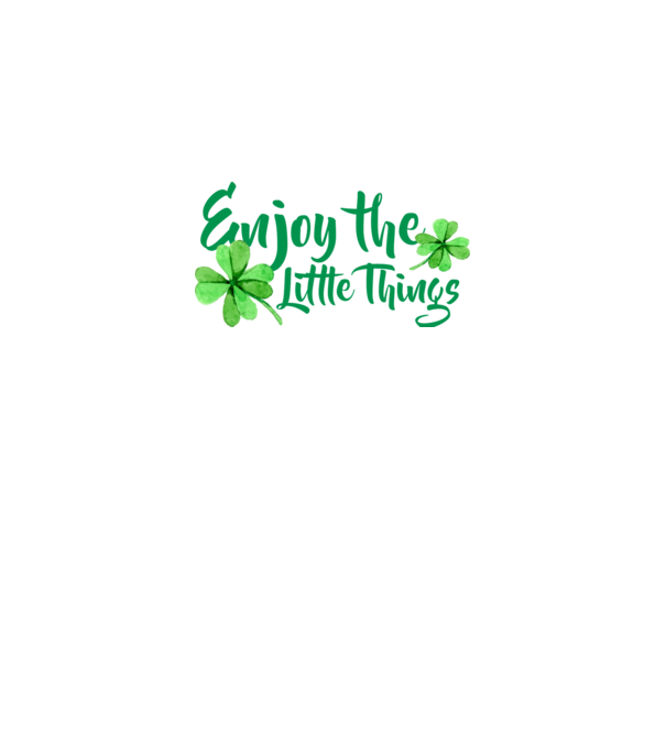 Enjoy the little things model negru pe tricou