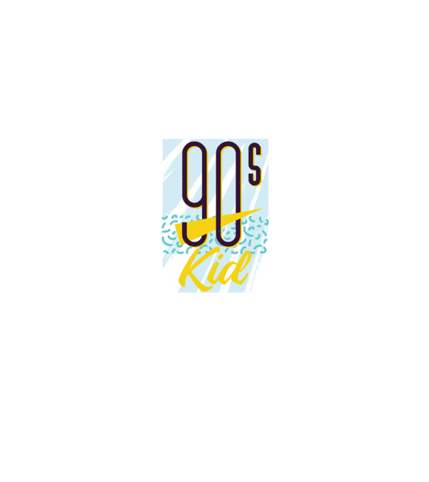 Retro 90s Kid model turcoaz pe tricou