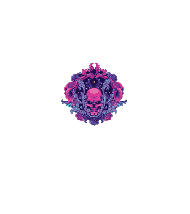 Cranii Dark Skull model alb pe tricou