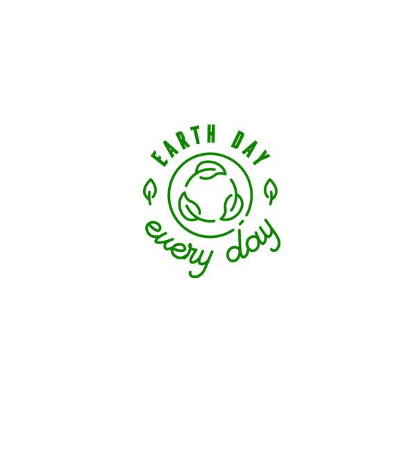 Earth Day Every Day - Ziua Pământului model gri pe tricou