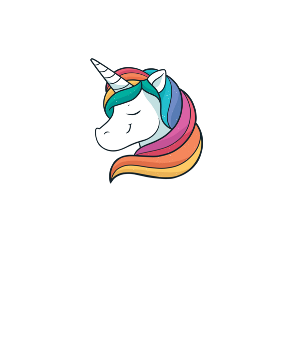Cap de unicorn model roz deschis pe tricou