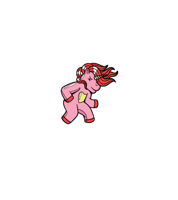 Unicorn model negru pe tricou