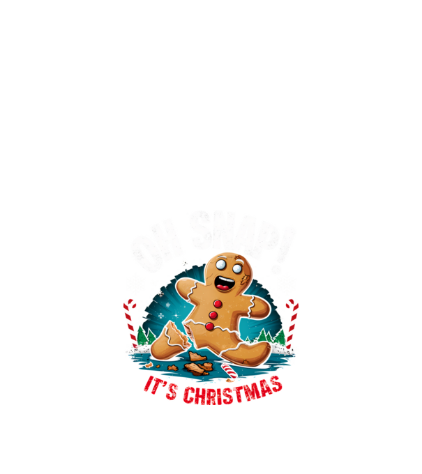 Oh snap! It's christmas Negru model negru pe tricou