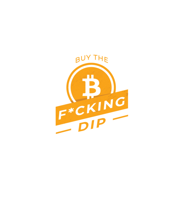 Bitcoin - Buy the fucking dip model negru pe tricou