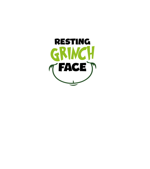 Resting Grinch face model roz deschis pe tricou