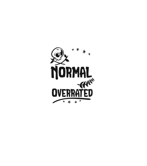 Being Normal is Vastly Overrated model albastru deschis pe tricou