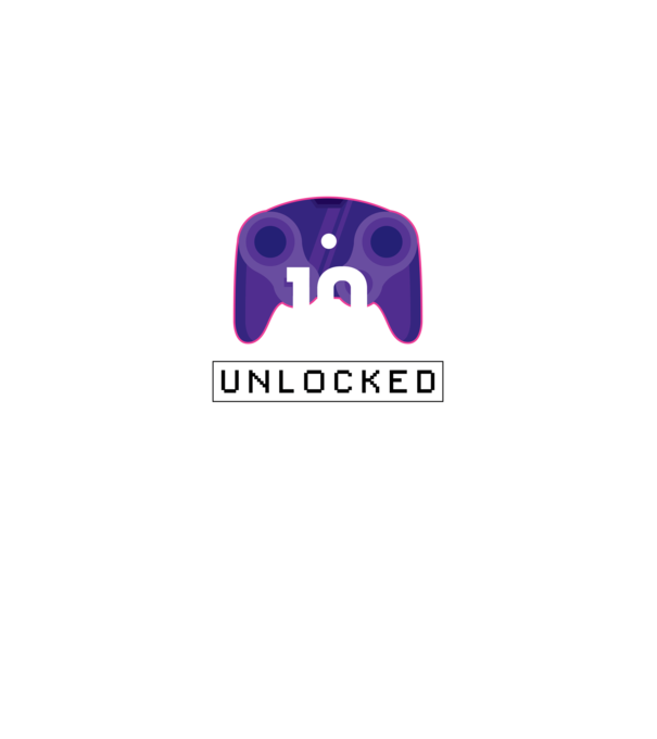 Level 10 Unlocked Gamer Birthday model negru pe tricou