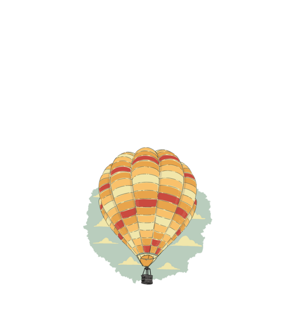 Aerostat model nisipiu pe tricou