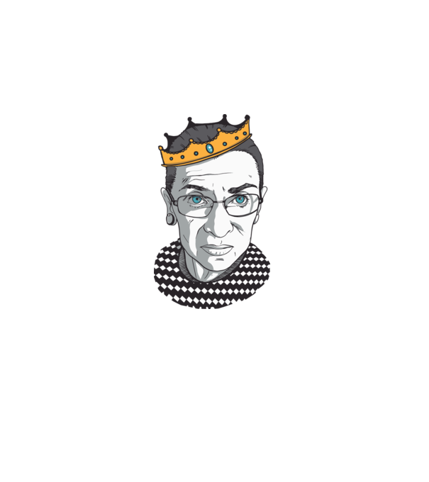 Ruth Bader Ginsburg model gri pe tricou