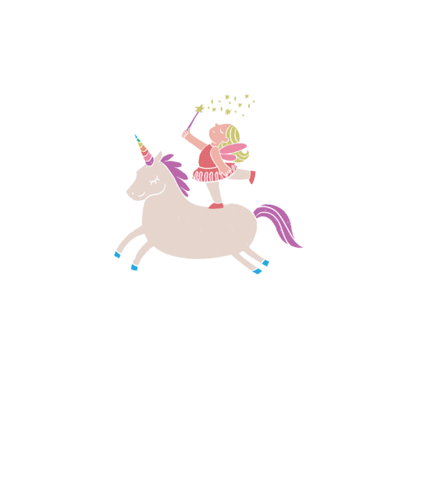 Zână Unicorn model turcoaz pe tricou