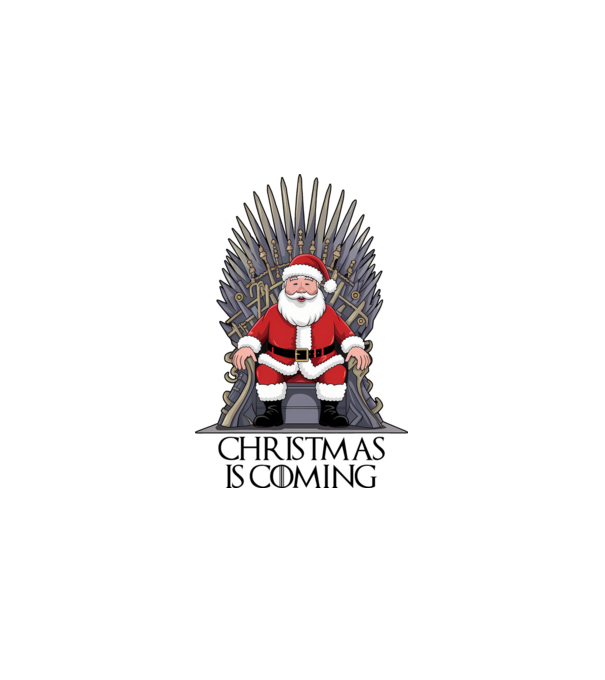 Christmas is Coming Alb model alb pe tricou
