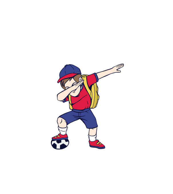 Școlar Fotbalist DAB model verde de măr pe tricou