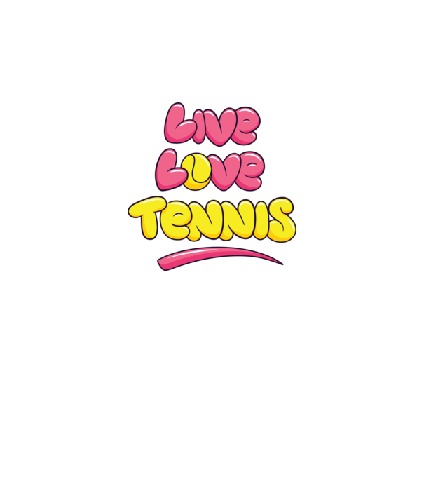 Live Love Tennis model gri pe tricou