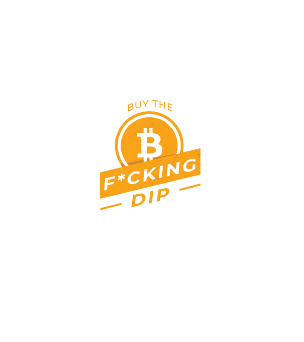 Bitcoin - Buy the fucking dip model negru pe tricou