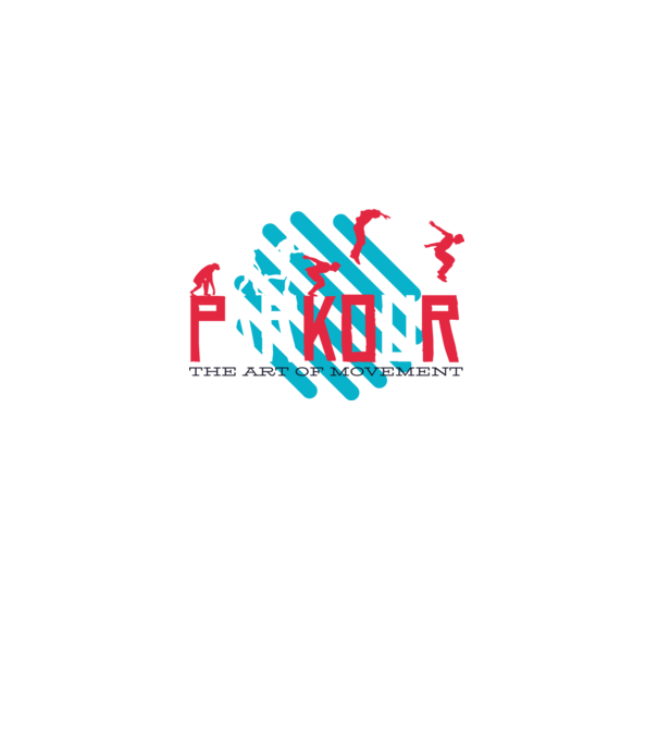 Parkour - Arta mișcării model gri pe tricou