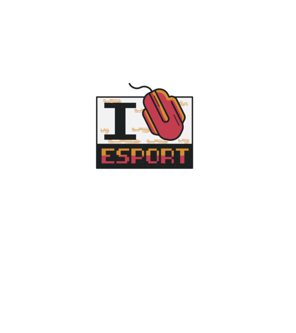 I love Esport model gri pe tricou