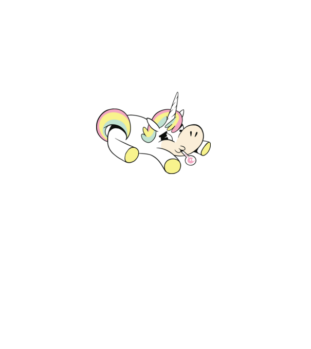Unicorn bolnav model albastru deschis pe tricou