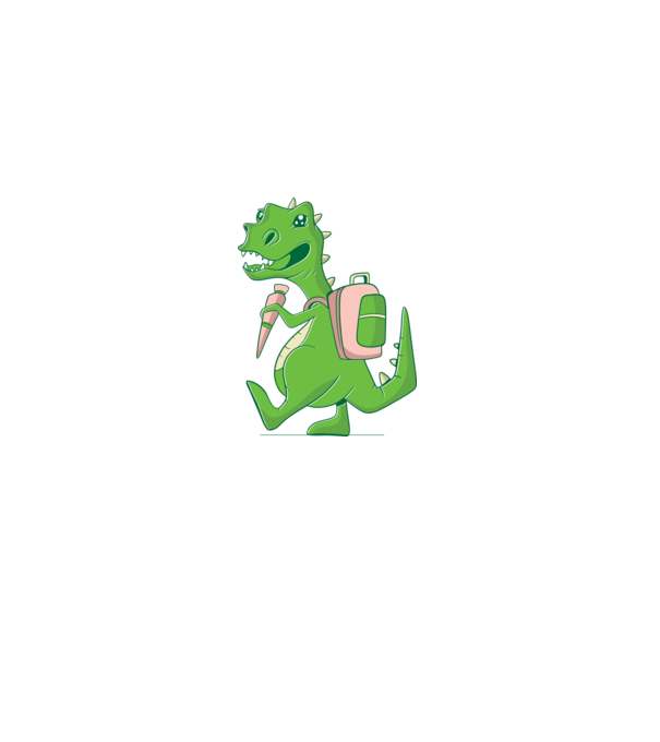 Elev Dino model negru pe tricou