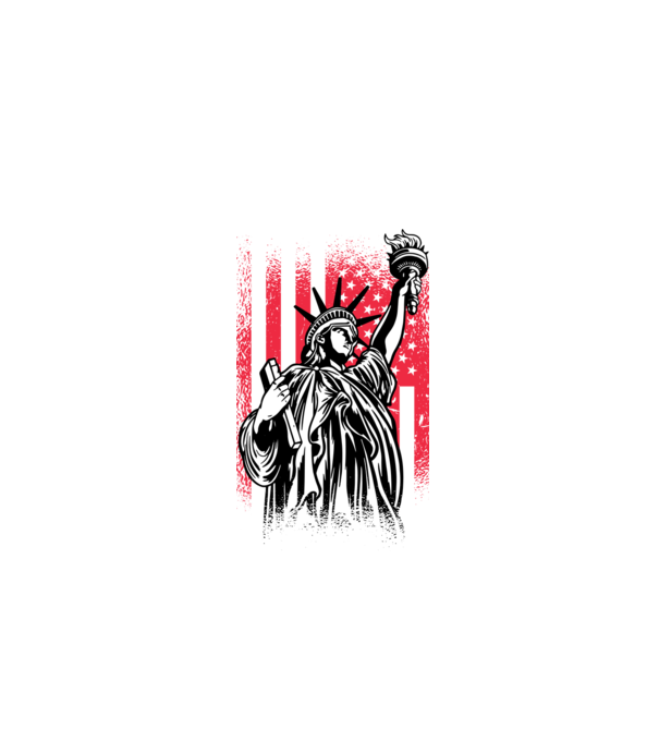 SUA Statuia Libertății model negru pe tricou